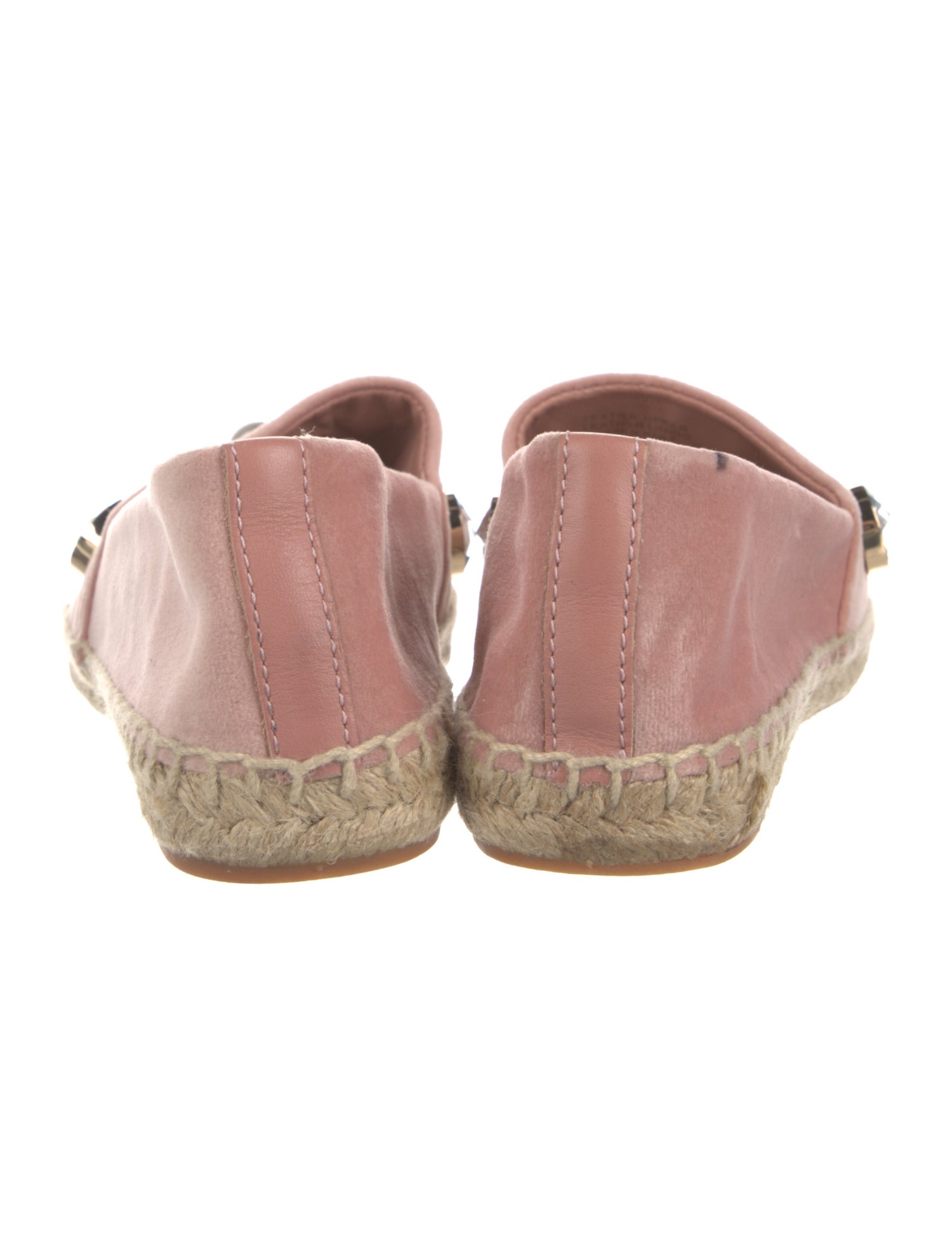 Tory Burch Velvet Crystal Embellishments Espadrilles