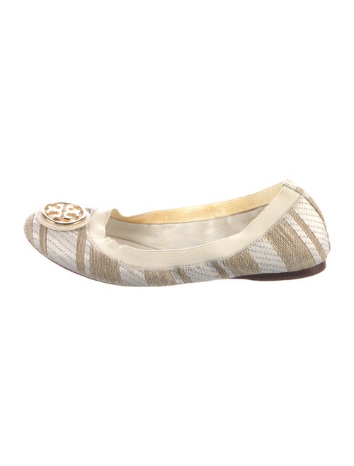 Tory Burch Jute Printed Ballet Flats