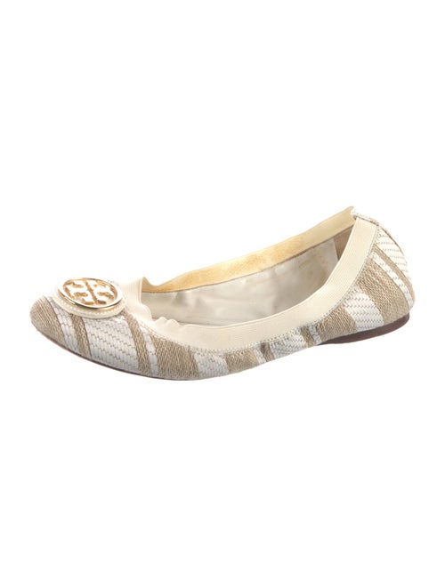 Tory Burch Jute Printed Ballet Flats