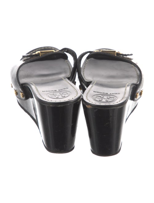 Tory Burch Patent Leather Studded Accents Slides