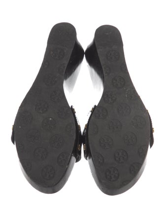 Tory Burch Patent Leather Studded Accents Slides