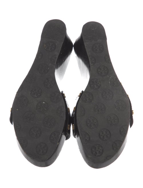 Tory Burch Patent Leather Studded Accents Slides