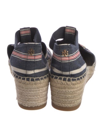 Tory Burch Canvas Striped Espadrilles
