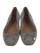 Tory Burch Suede Bow Accents Ballet Flats