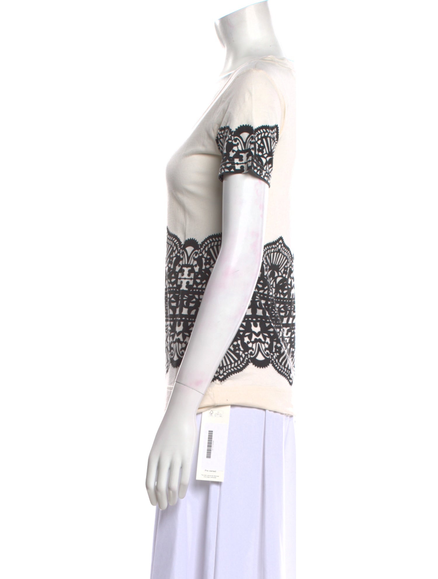 Tory Burch Graphic Print Scoop Neck T-Shirt