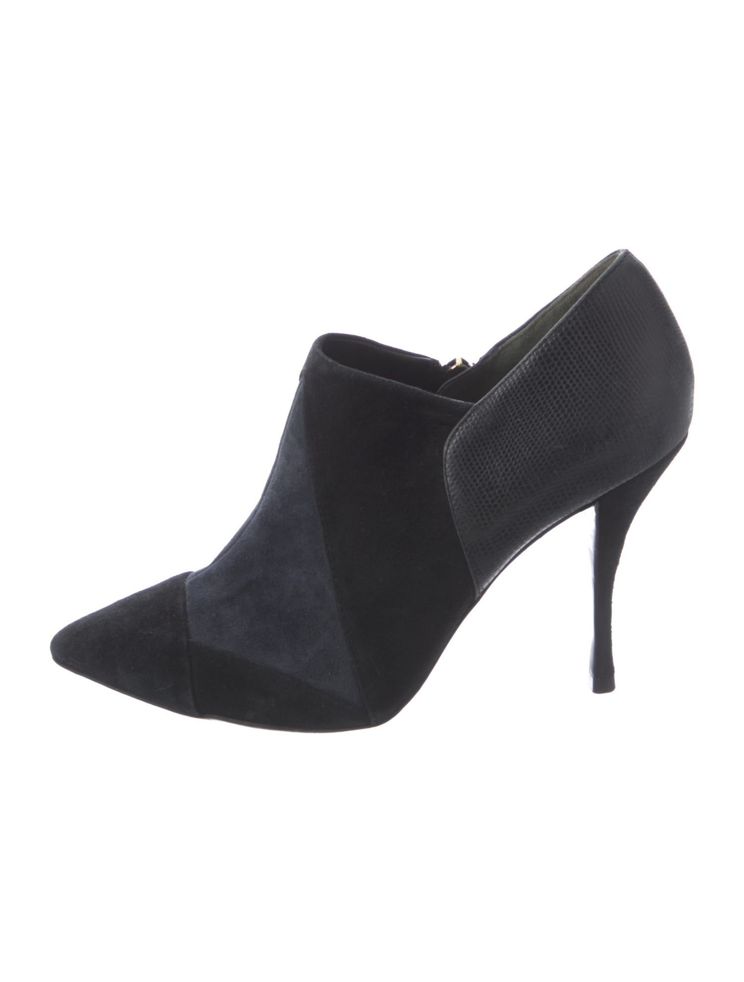 Tory Burch Suede Leather Trim Embellishment Mules