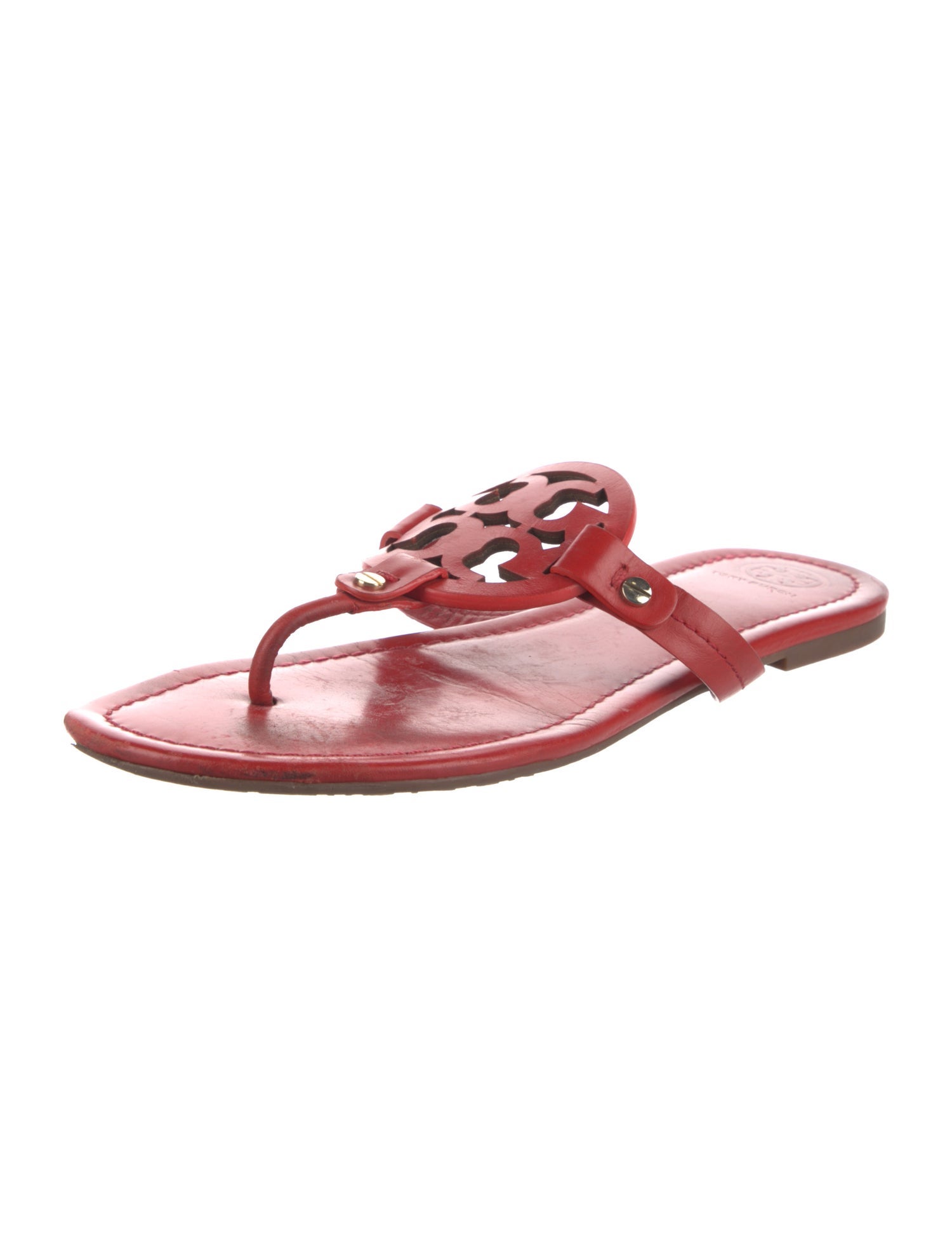 Tory Burch Patent Leather Flip Flops