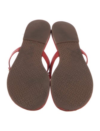 Tory Burch Patent Leather Flip Flops