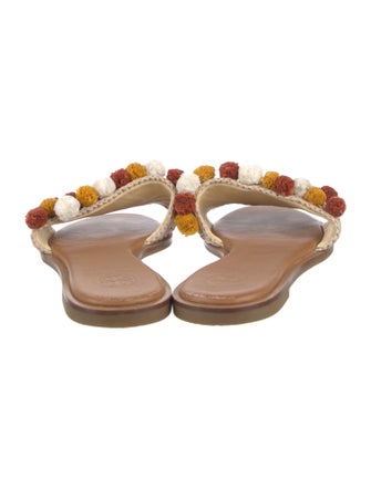 Tory Burch Straw Slides