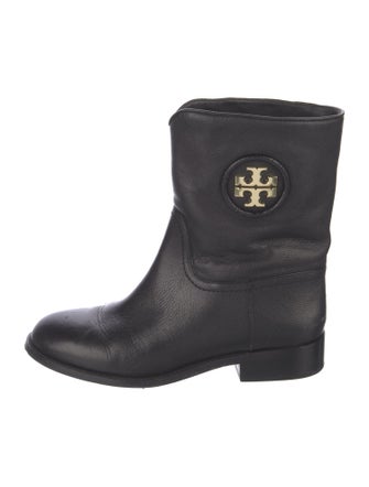 Tory Burch Leather Moto Boots