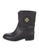 Tory Burch Leather Moto Boots