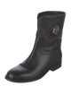 Tory Burch Leather Moto Boots