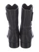 Tory Burch Leather Moto Boots