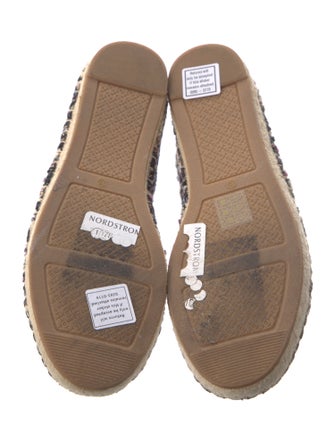 Tory Burch Tweed Pattern Espadrilles