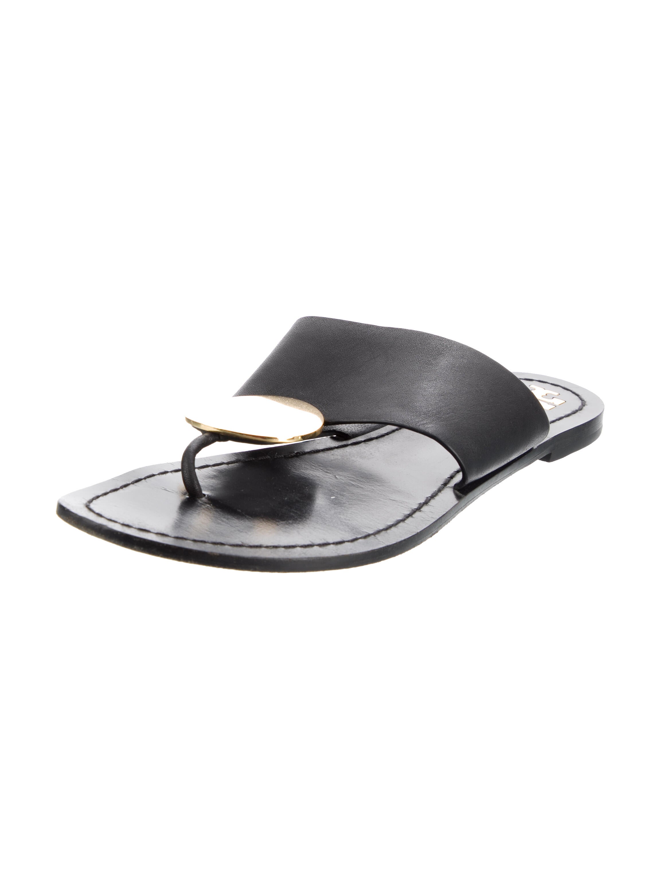 Tory Burch Leather Slides