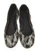 Tory Burch Patent Leather Animal Print Ballet Flats