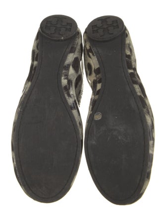 Tory Burch Patent Leather Animal Print Ballet Flats