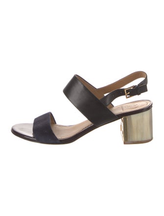 Tory Burch Leather Slingback Sandals