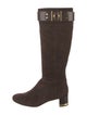 Tory Burch Suede Riding Boots