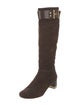 Tory Burch Suede Riding Boots