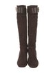 Tory Burch Suede Riding Boots