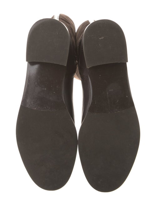 Tory Burch Suede Leather Trim Embellishment Riding Boots