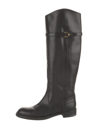 Tory Burch Leather Riding Boots
