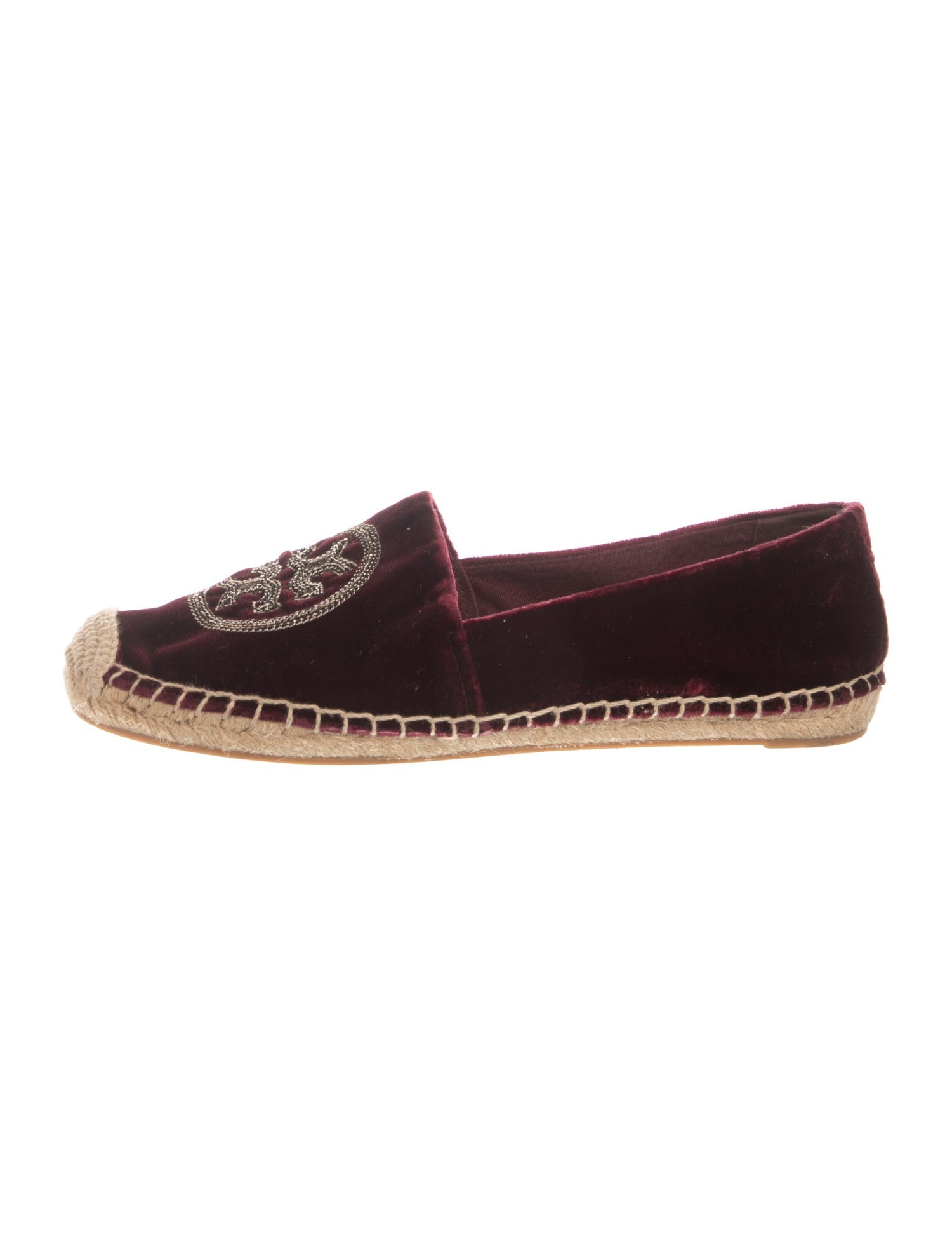 Tory Burch Velvet Colorblock Pattern Espadrilles