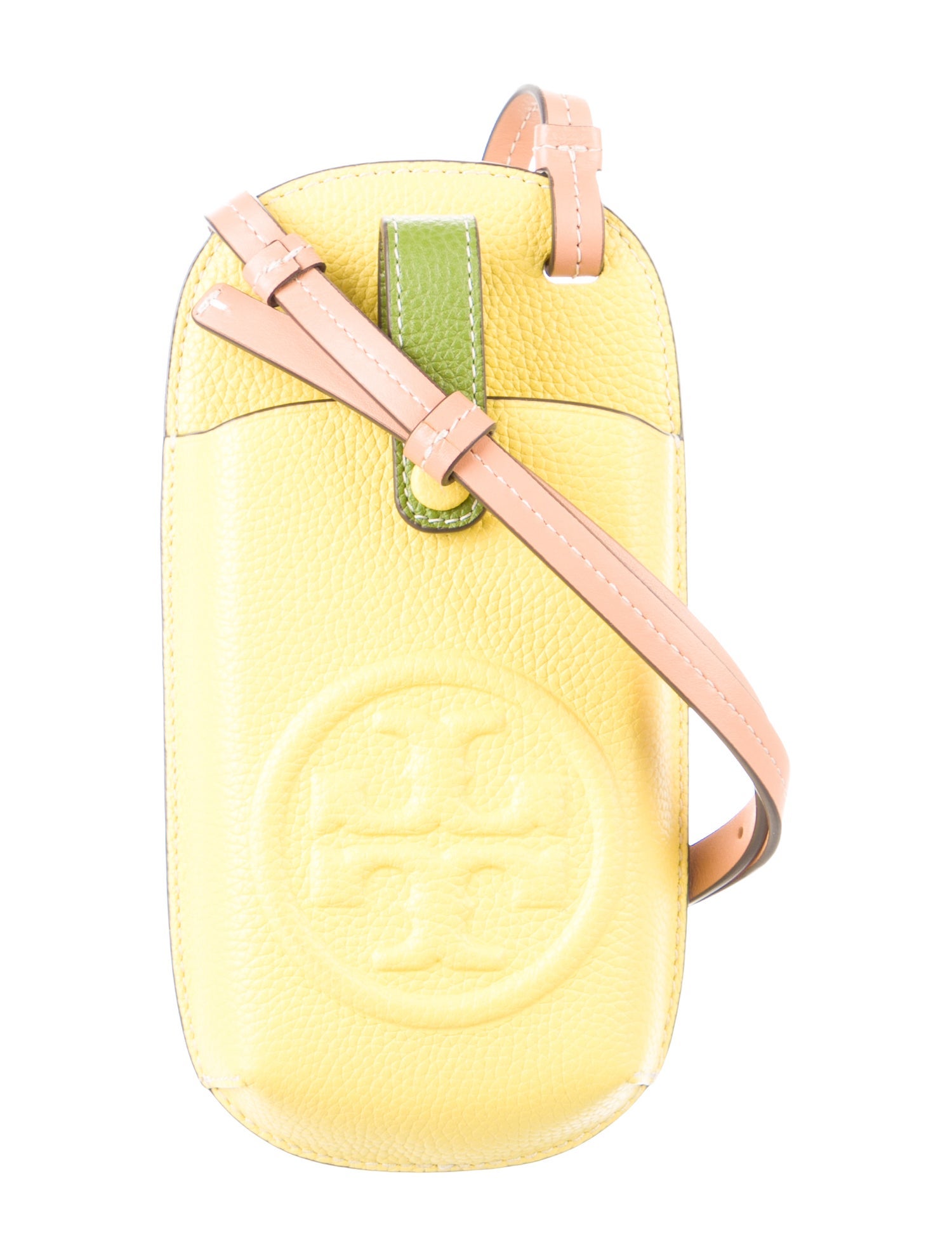 Tory Burch Leather Shoulder Strap Phone Case w/ Tags