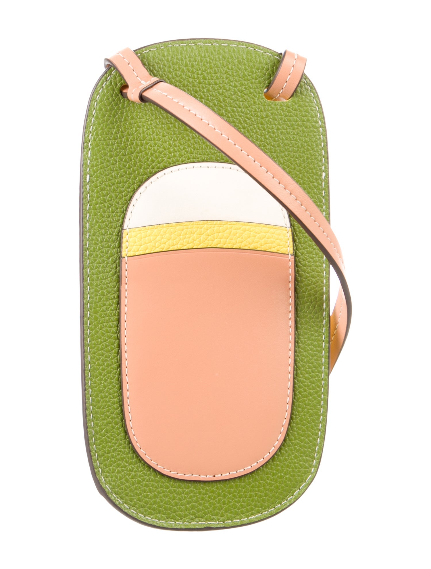 Tory Burch Leather Shoulder Strap Phone Case w/ Tags