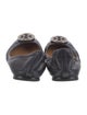 Tory Burch Leather Crystal Embellishments Ballet Flats