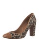 Tory Burch Straw Animal Print Pumps