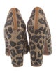 Tory Burch Straw Animal Print Pumps