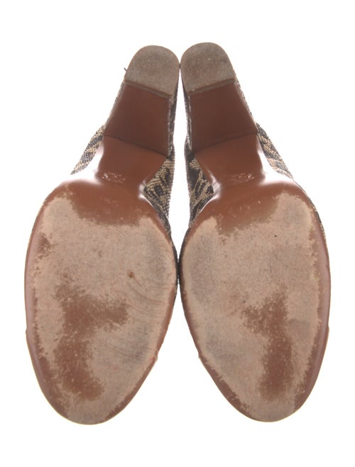 Tory Burch Straw Animal Print Pumps