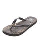 Tory Burch Rubber Animal Print Flip Flops