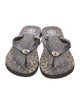 Tory Burch Rubber Animal Print Flip Flops