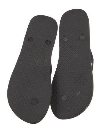 Tory Burch Rubber Animal Print Flip Flops
