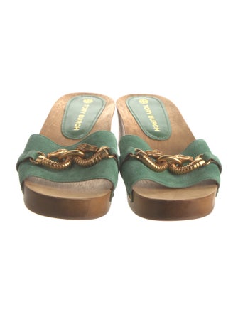 Tory Burch Suede Slides