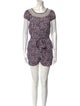 Tory Burch Printed Scoop Neck Romper