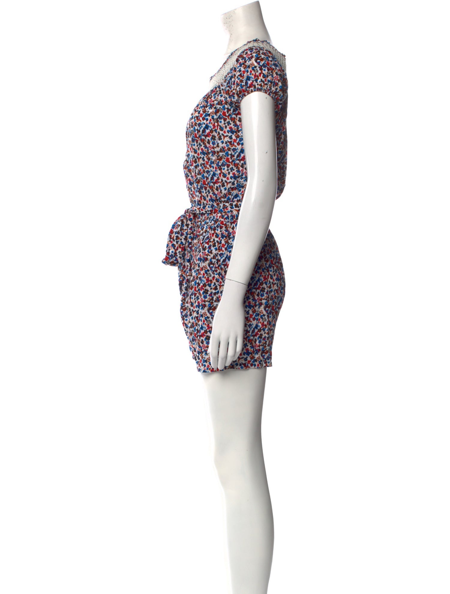 Tory Burch Printed Scoop Neck Romper