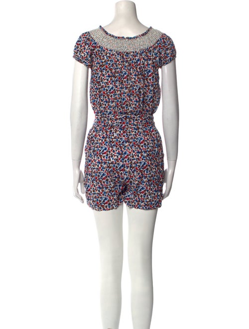 Tory Burch Printed Scoop Neck Romper