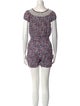 Tory Burch Printed Scoop Neck Romper