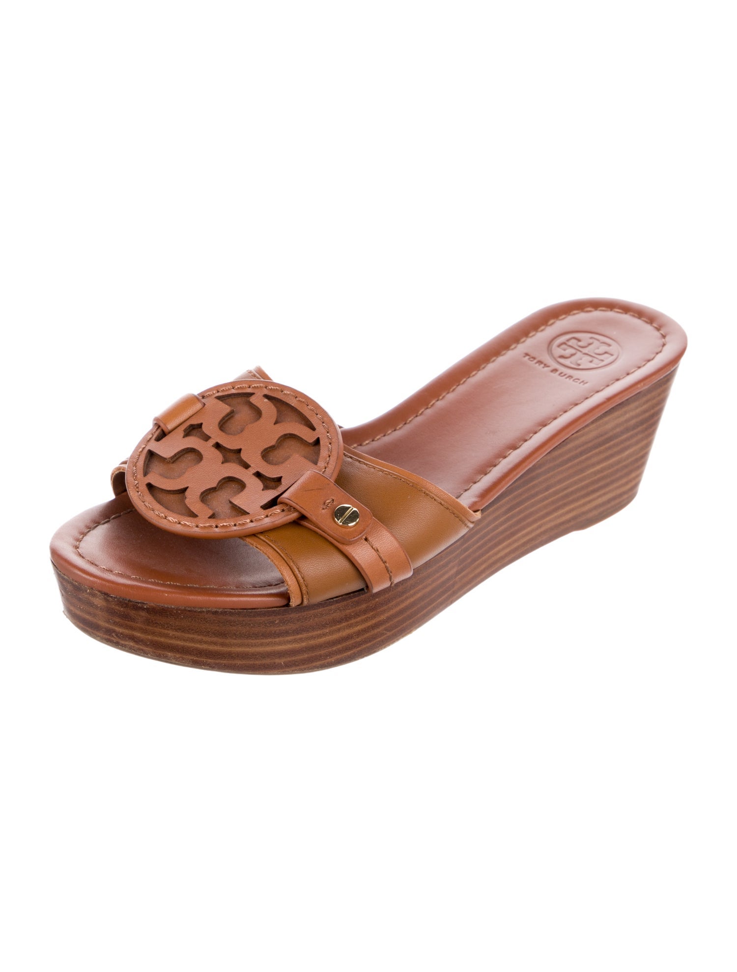 Tory Burch Leather Slides