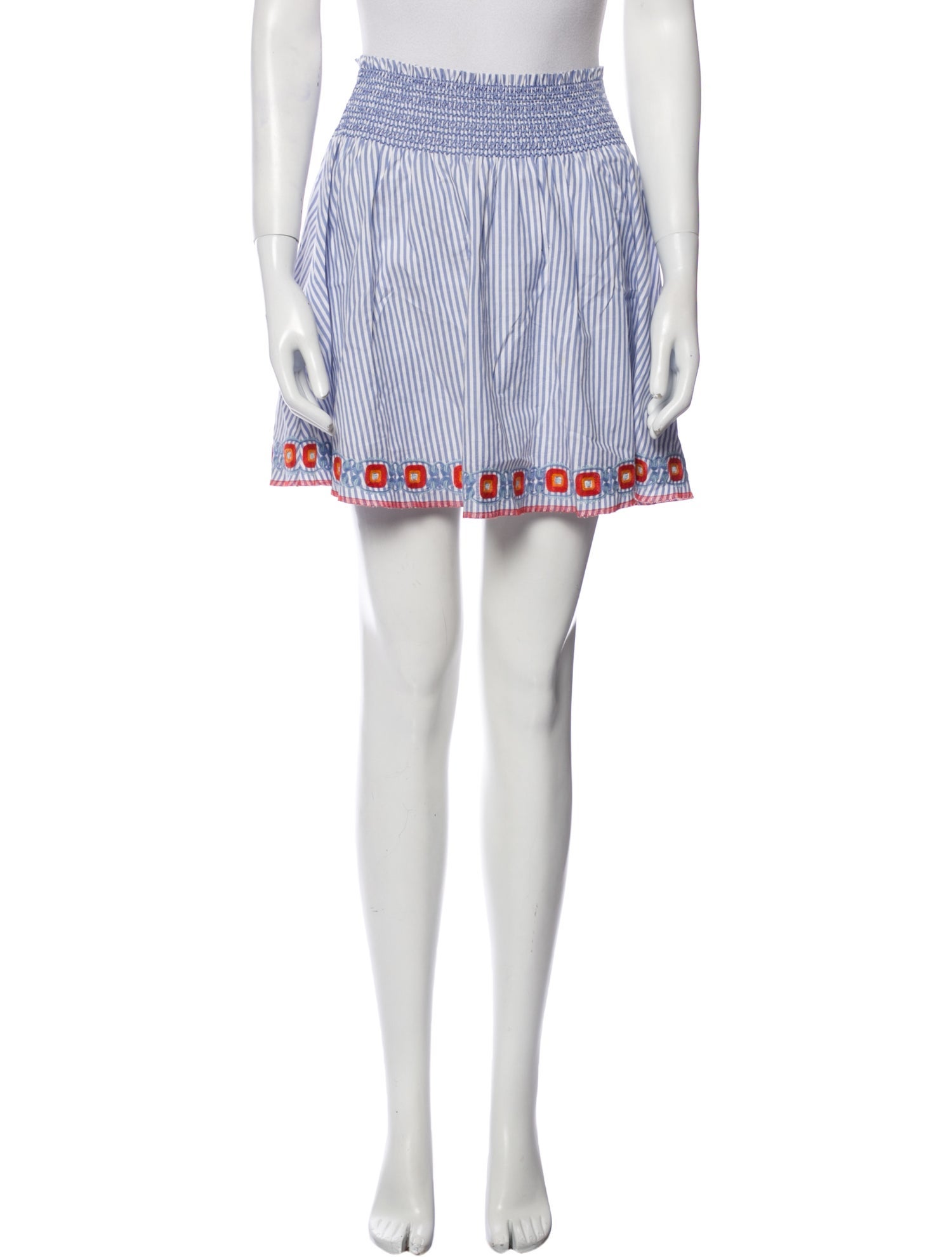 Tory Burch Striped Mini Skirt