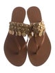 Tory Burch Leather Studded Accents Slides