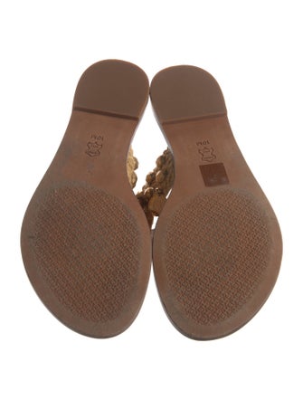 Tory Burch Leather Studded Accents Slides