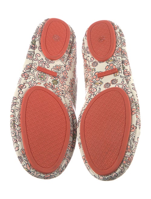 Tory Burch Leather Printed Ballet Flats