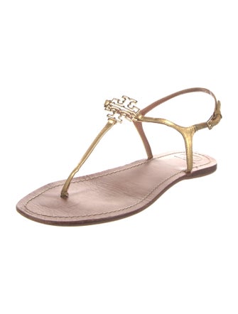 Tory Burch Leather T-Strap Sandals