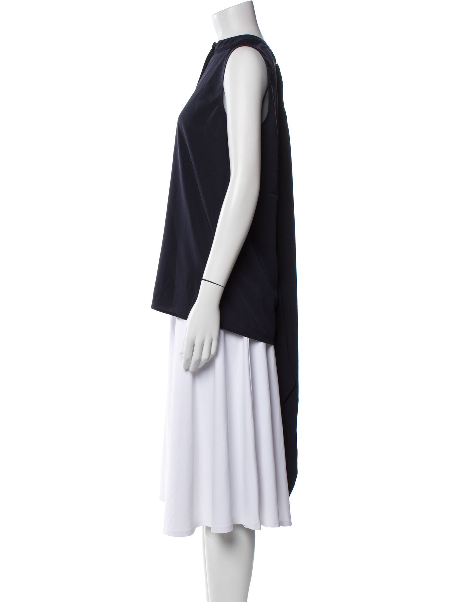 Tory Burch Bateau Neckline Sleeveless Top w/ Tags