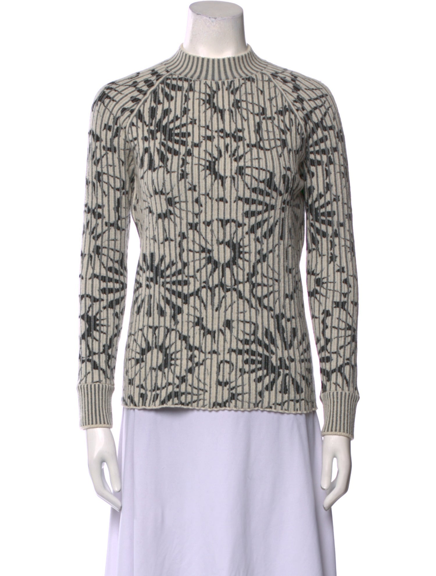 Tory Burch Printed Turtleneck Sweater